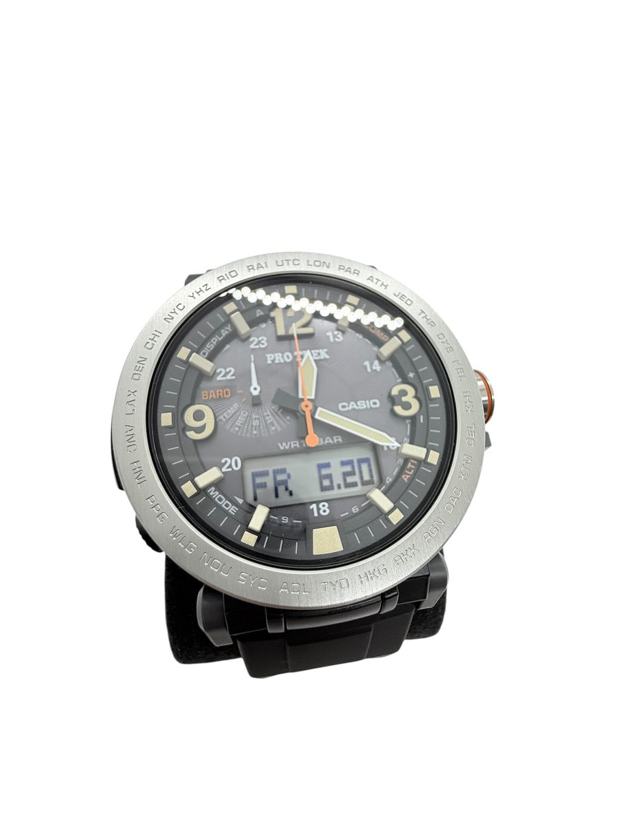 Casio Pro Trek Men's Tough Solar Triple Sensor Watch PRG-600