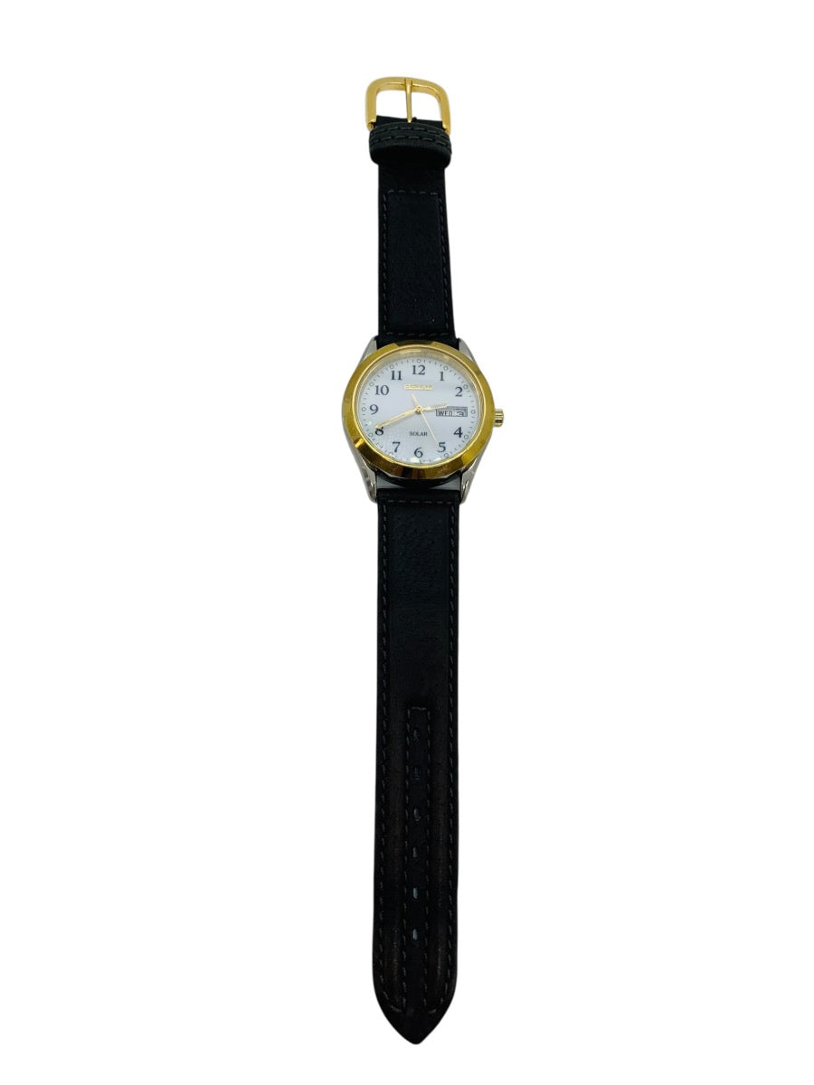 Seiko Solar Day/Date Quartz Men's Watch (SNE056)