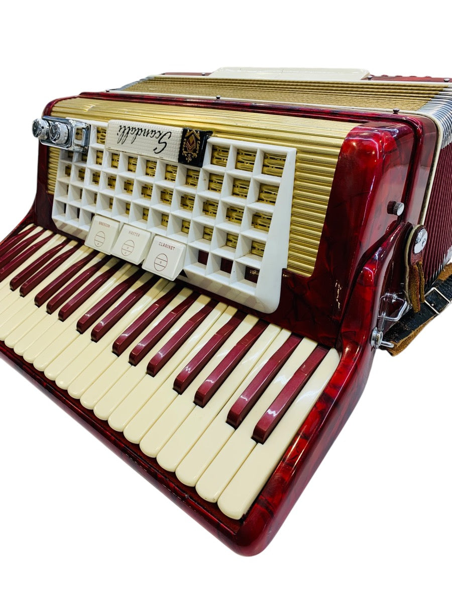 Scandalli 2 Reed Student Accordion L804/146 - Red (PLEASE READ)