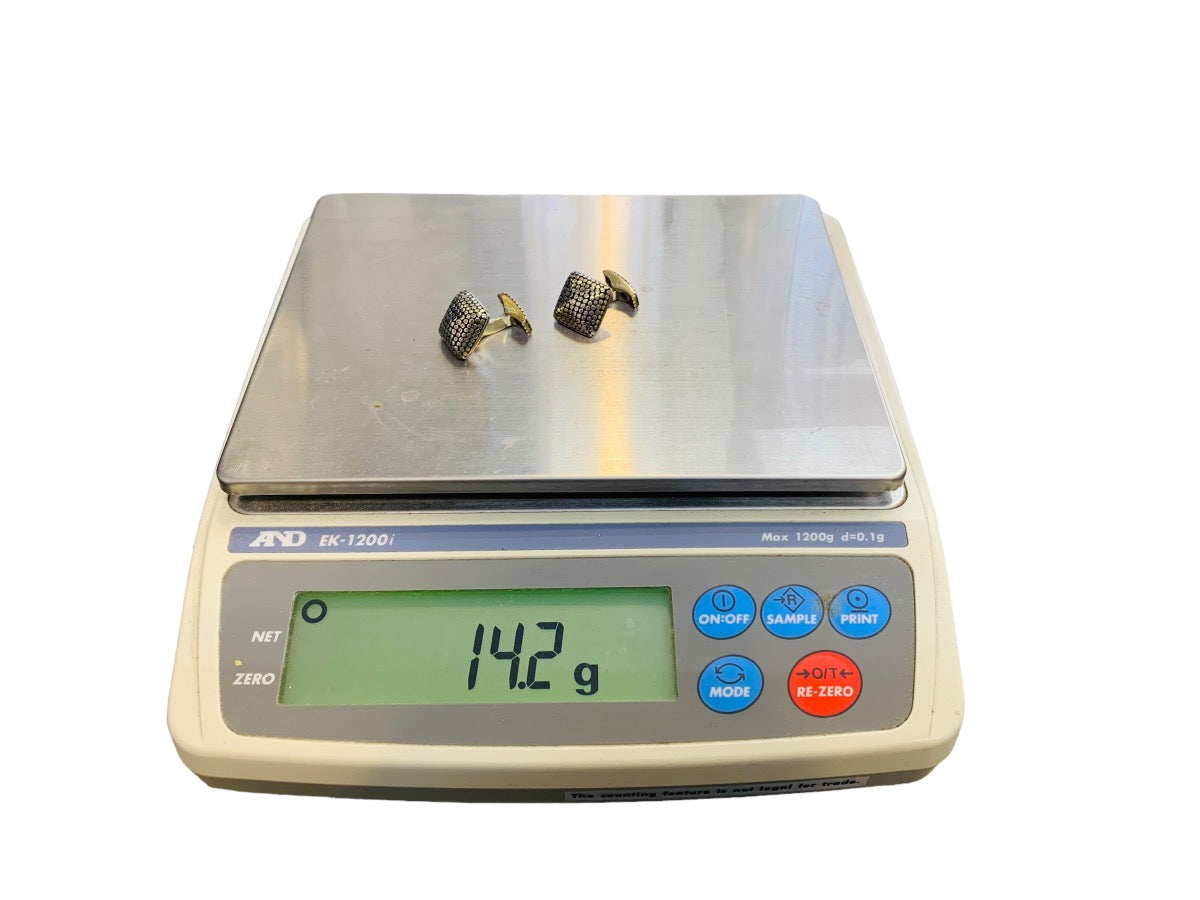 Sterling Silver .925 Women's Cuff Links