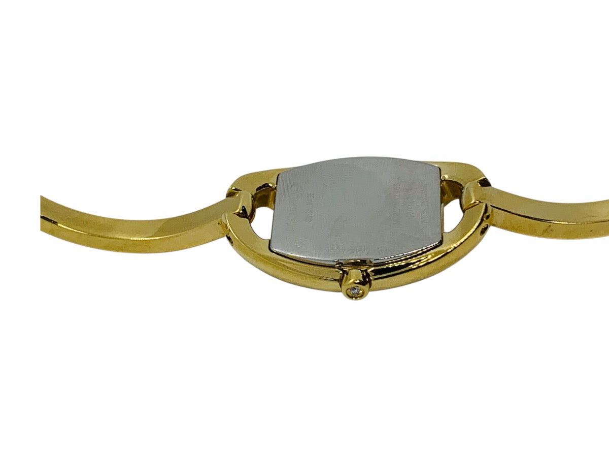 Movado Miri Ladies Diamond Gold Tone Quartz Watch Mother Of Pearl