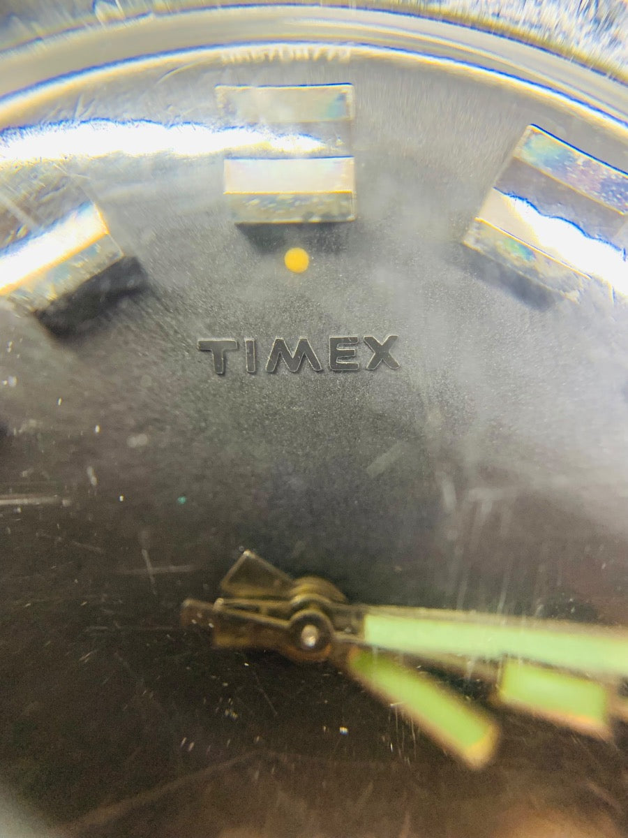 Timex Electronic Calendar Vintage 1972 Watch, Black Dial 965708772