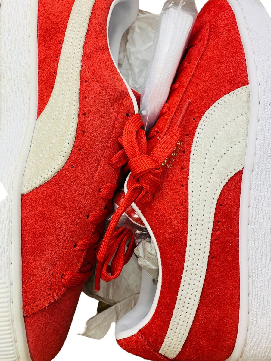 Puma Red Suede Classic XXI Sneakers | Size 8.5 w/ Box & Laces
