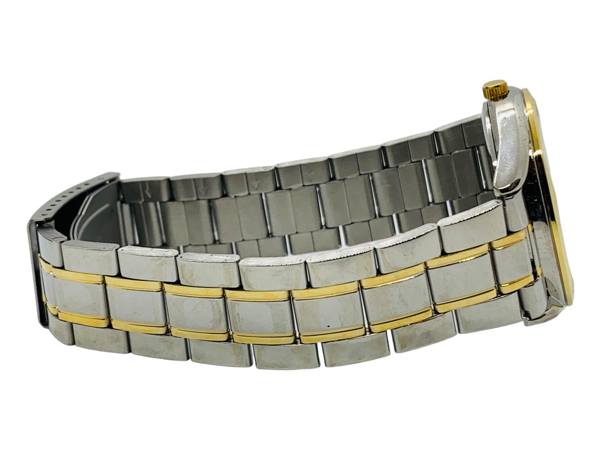 TFX "Fed Ex Safety Above All " Gentleman's Quartz 2-Tone Watch