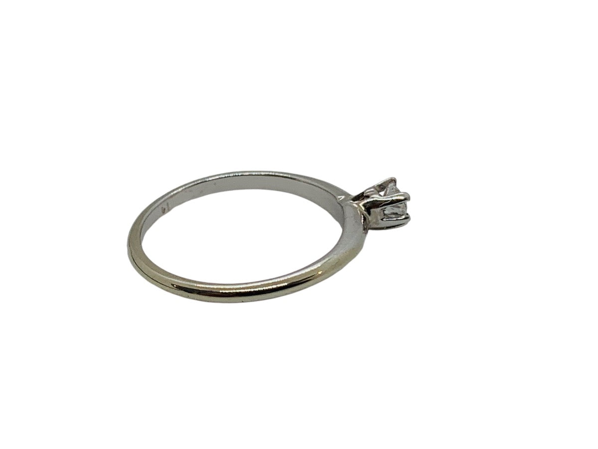 14K White Gold Lady's Promise Heart Diamond Ring .10 CTW | 1.8g | Size 6