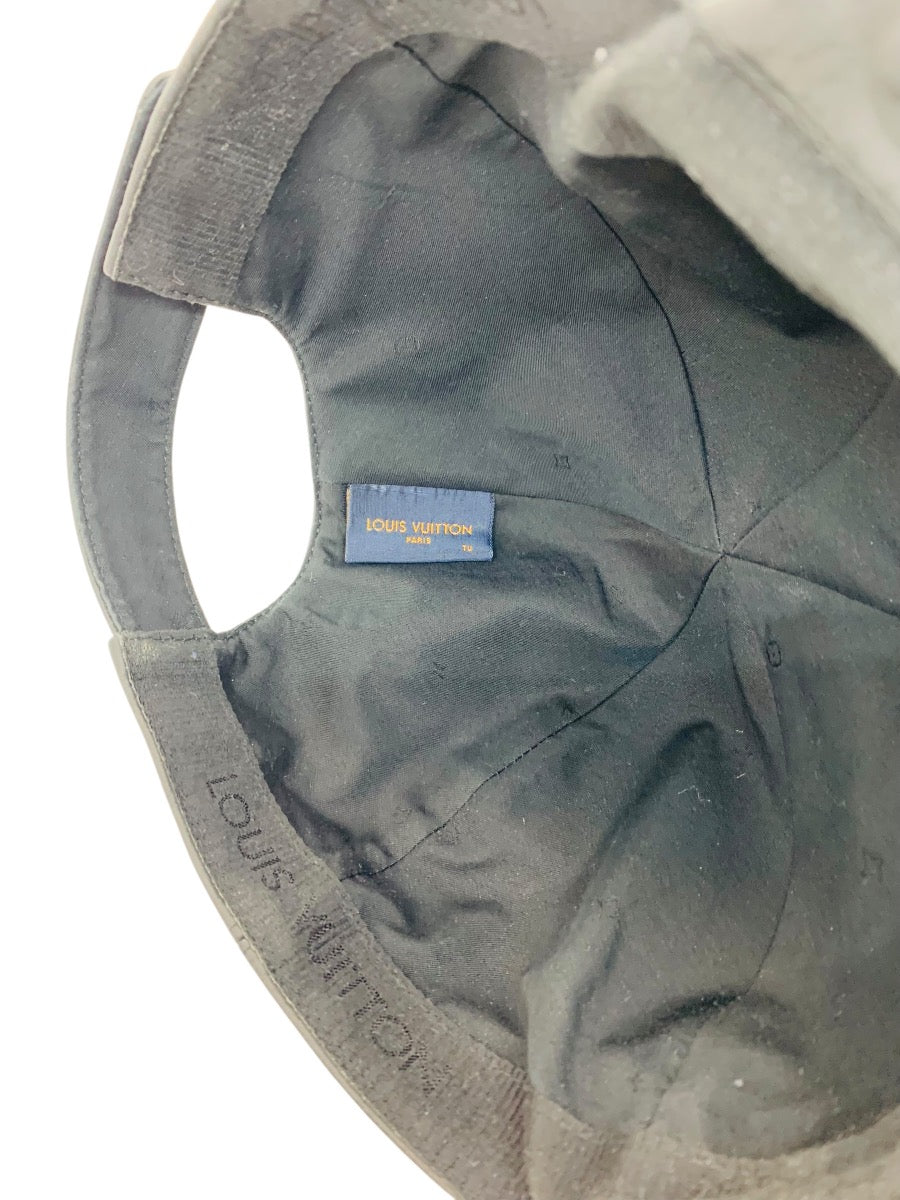 Louis Vuitton Monogram Leather Embossed Black Cap MP2320