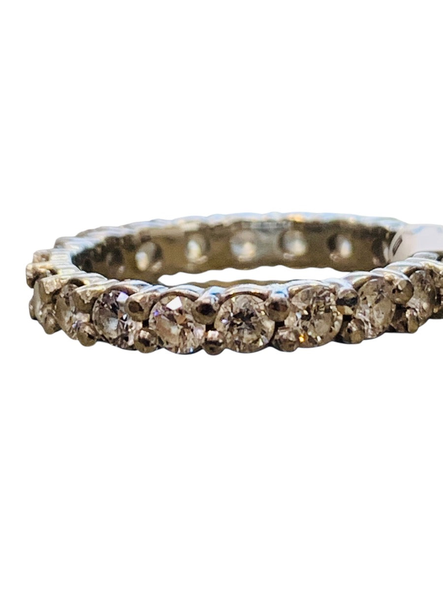 Platinum Lady's Wedding Eternity Band Lab Grown Diamonds 1.6 CTW