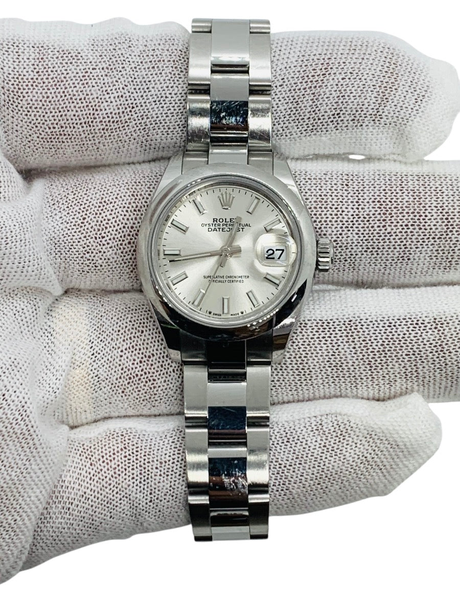 Rolex Datejust 28mm Ladies 279160 Stainless Steel Automatic Watch Silver