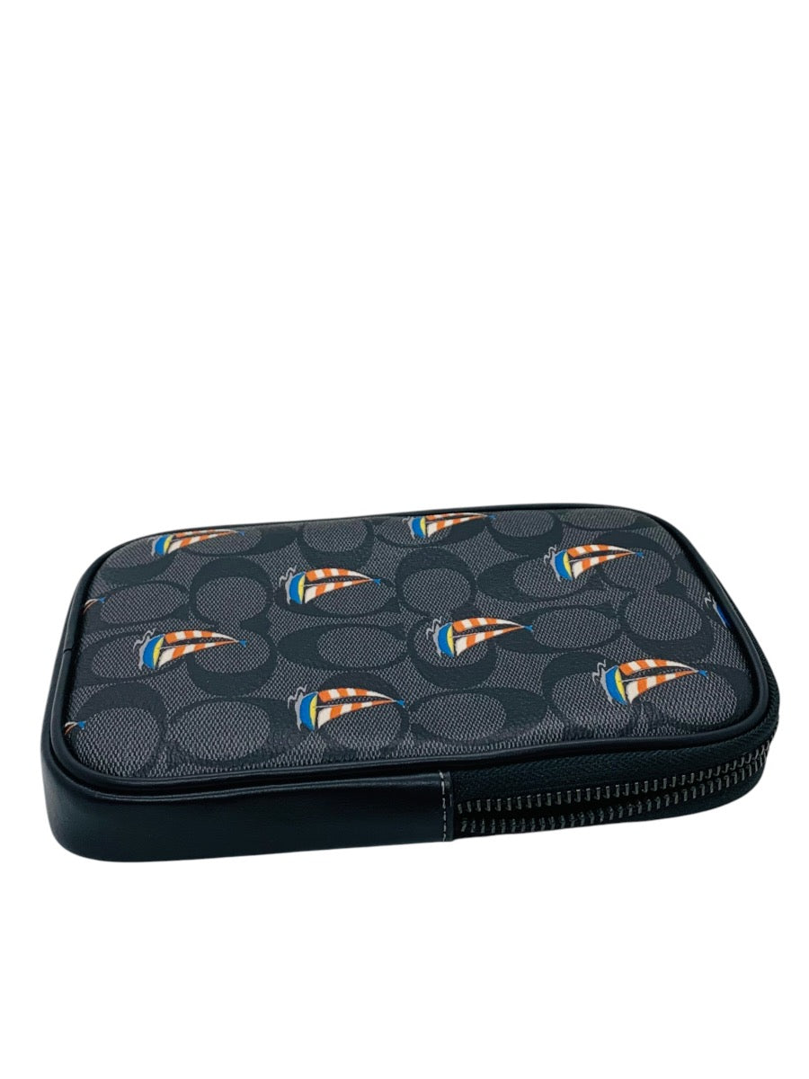 Coach Aden Crossbody Bag In Signature Canvas W/ Sailboat Print