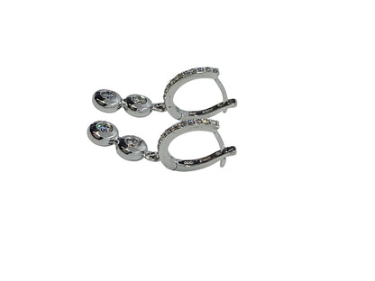 Effy 14K White Gold Diamond Dangling Earrings 3.9 Grams | .60 CTW