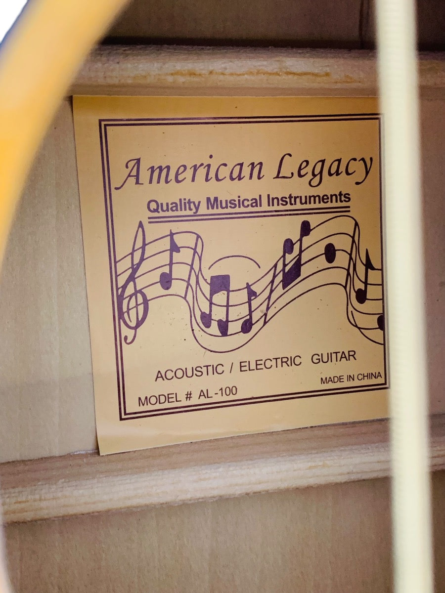 Esteban American Legacy AL-100 Electric / Acoustic Guitar 2-Tone