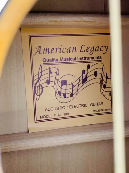 Esteban American Legacy AL-100 Electric / Acoustic Guitar 2-Tone