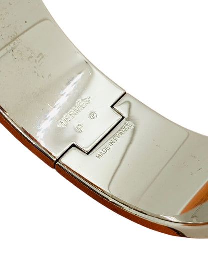 Hermes H Clic Clac Enamel Bracelet 64.8g 7.5in Wrist Size