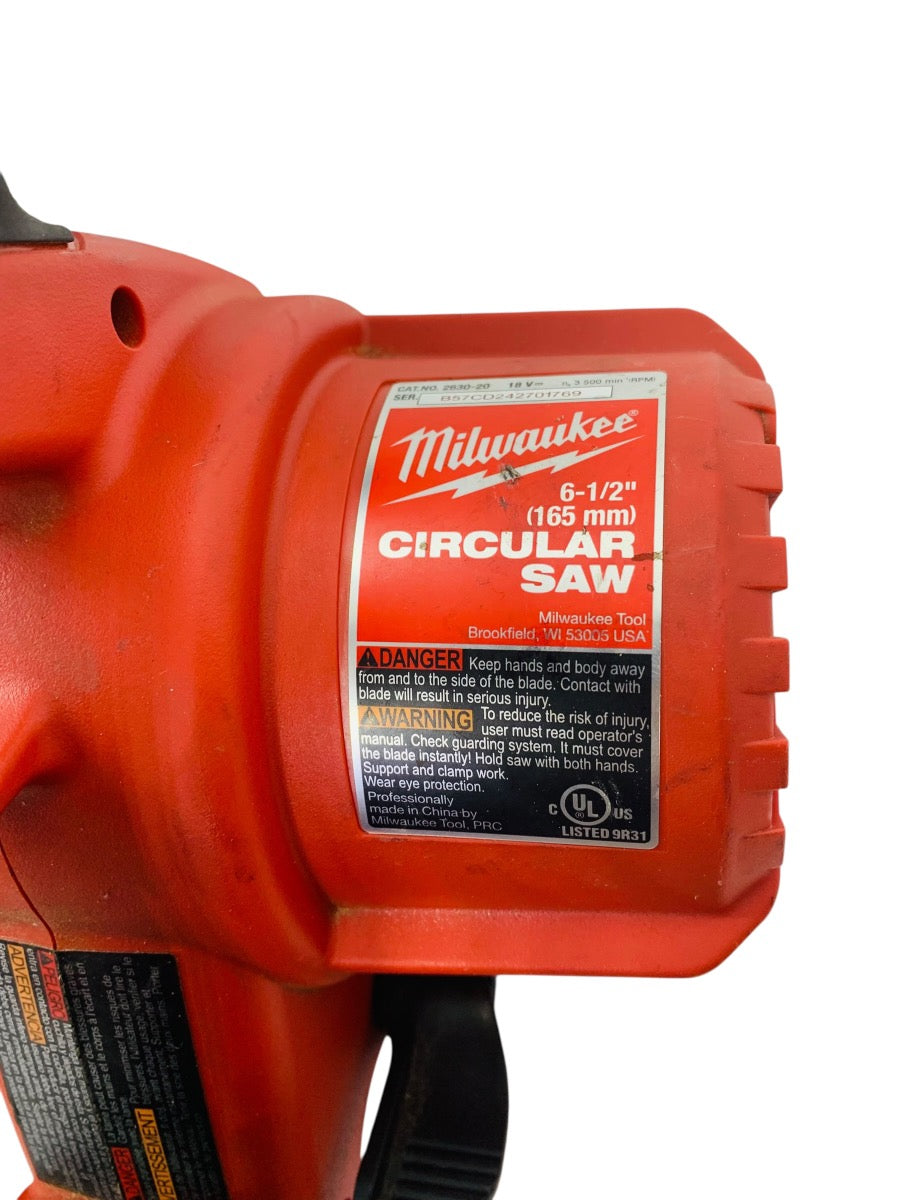 Milwaukee 2630-20 M18 18V 6 1/2" Circular Saw w/ m18 3.AH Battery