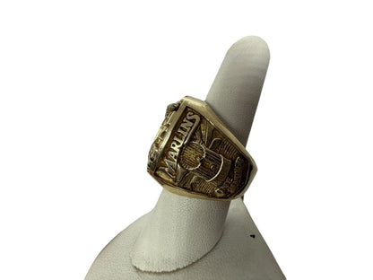 1997 10K Yellow Gold Florida Marlins World Series Champions Staff Ring -Torres