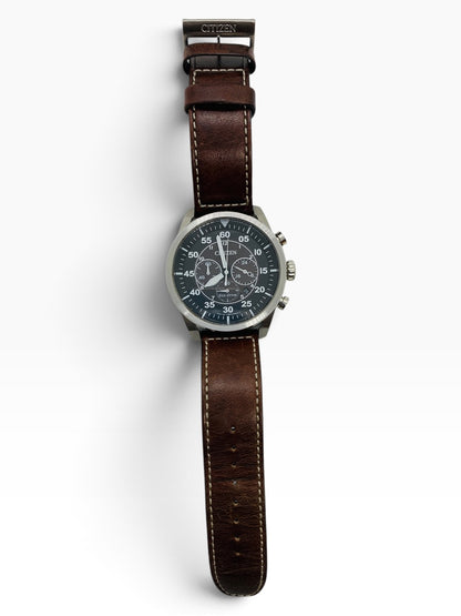 Citizen Aviator Chronograph Eco-Drive Mens B620-S097240 44mm Automatic