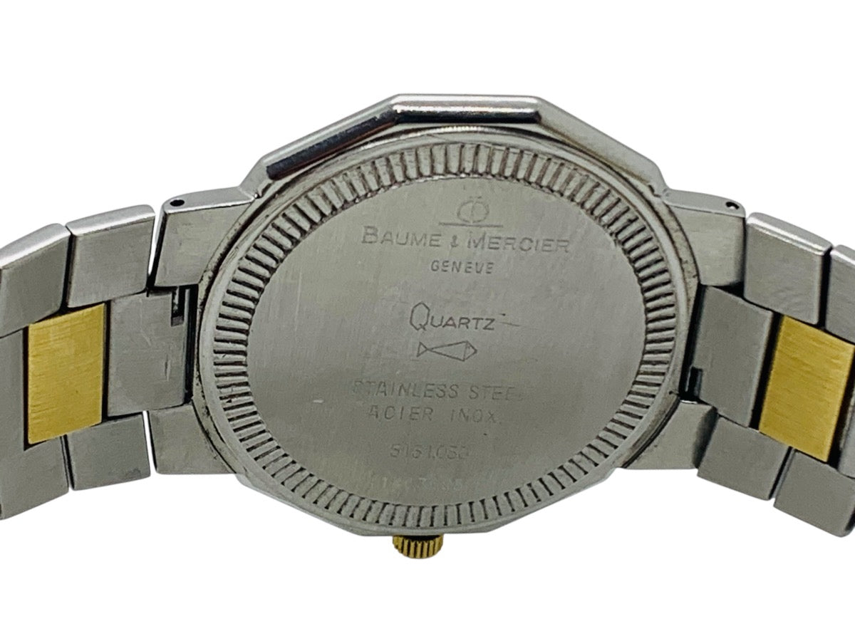 Baume & Mercier Riviera 5131.050 18k Gold/SS Diamond Bezel Swiss Quartz Watch