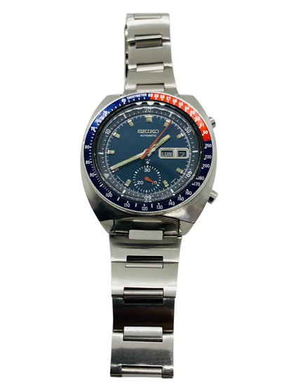 Seiko Sports 6139-6005 Automatic Chronograph Pepsi Bezel Men's Watch