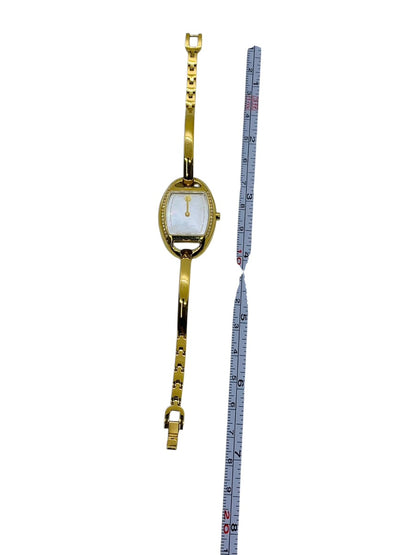 Movado Miri Ladies Diamond Gold Tone Quartz Watch Mother Of Pearl