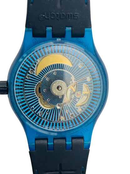 Swatch Automatic Mens Watch Sistem Class Blue SUTS405 42mm