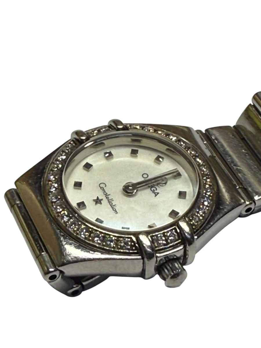 Omega Constellation “My Choice” Mini Ladies Watch SS MOP Quartz Diamonds