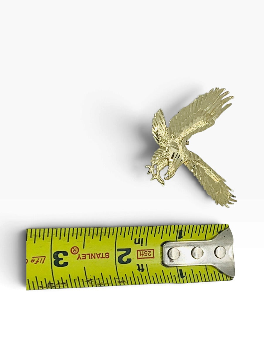 14K Yellow Gold Eagle Style Pendant 4.9 Grams | Size 1.5" X 1.5"