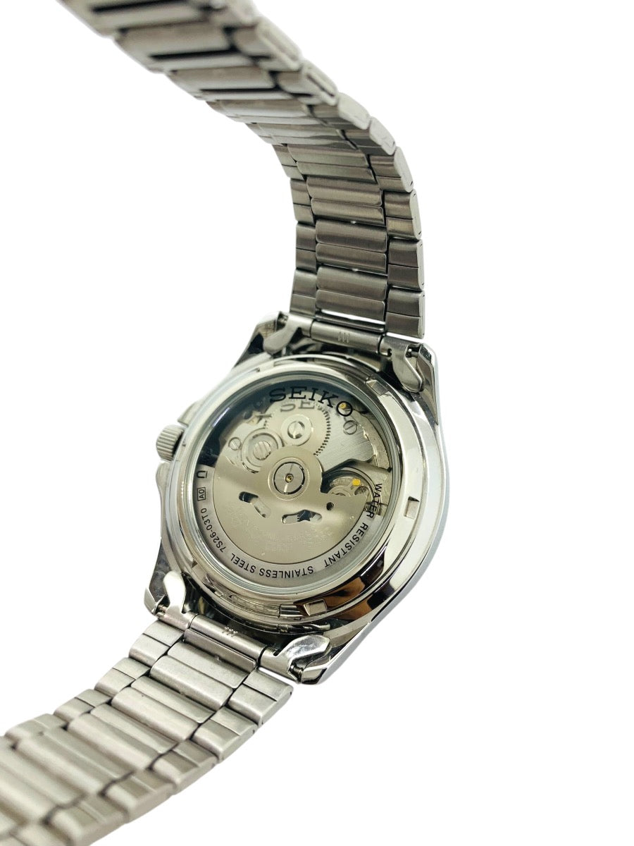 Seiko Men's Series 5 Silver Dial Day/Date Automatic Watch - SE-SNKK87