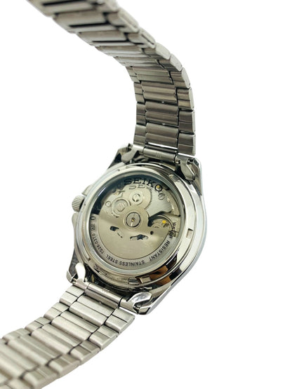 Seiko Men's Series 5 Silver Dial Day/Date Automatic Watch - SE-SNKK87