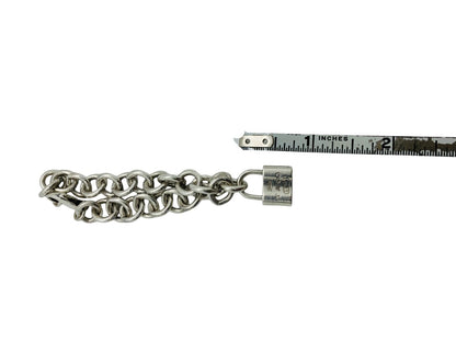 Tiffany & Co 1837 Padlock Rolo Chain Bracelet In Sterling Silver 7"