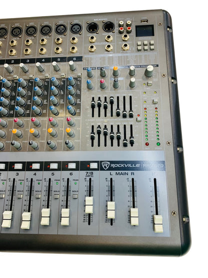 Rockville RPM870 8-Channel 6000w Powered Mixer, USB, Effects (Read)