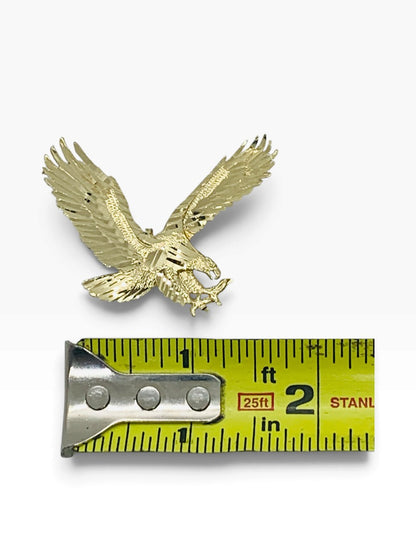 14K Yellow Gold Eagle Style Pendant 4.9 Grams | Size 1.5" X 1.5"