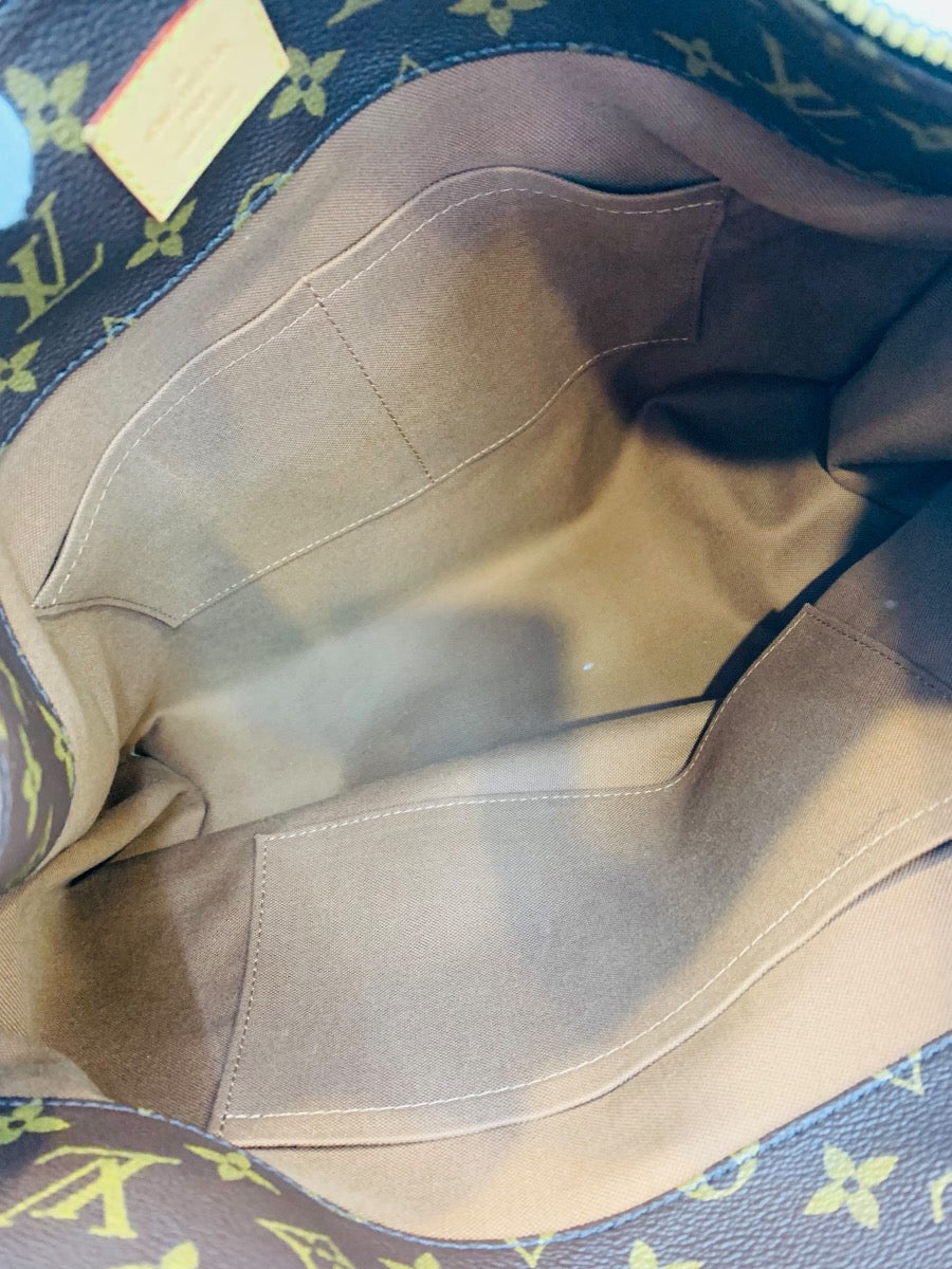 Louis Vuitton Sully MM Shoulder Handbag Monogram Canvas Brown