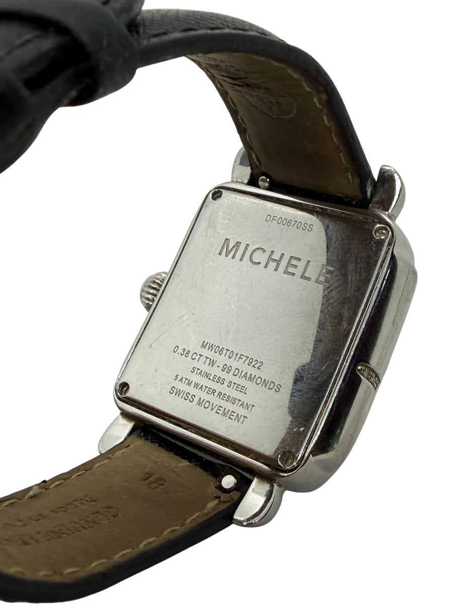 Michele Deco Safari Zebra MW06T01F7922 0.38CTW Swiss Quartz Watch