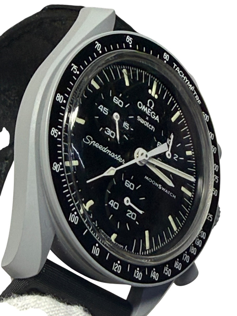 Omega Speedmaster Mission to the Moon Swatch Bioceramic 42mm S033M100