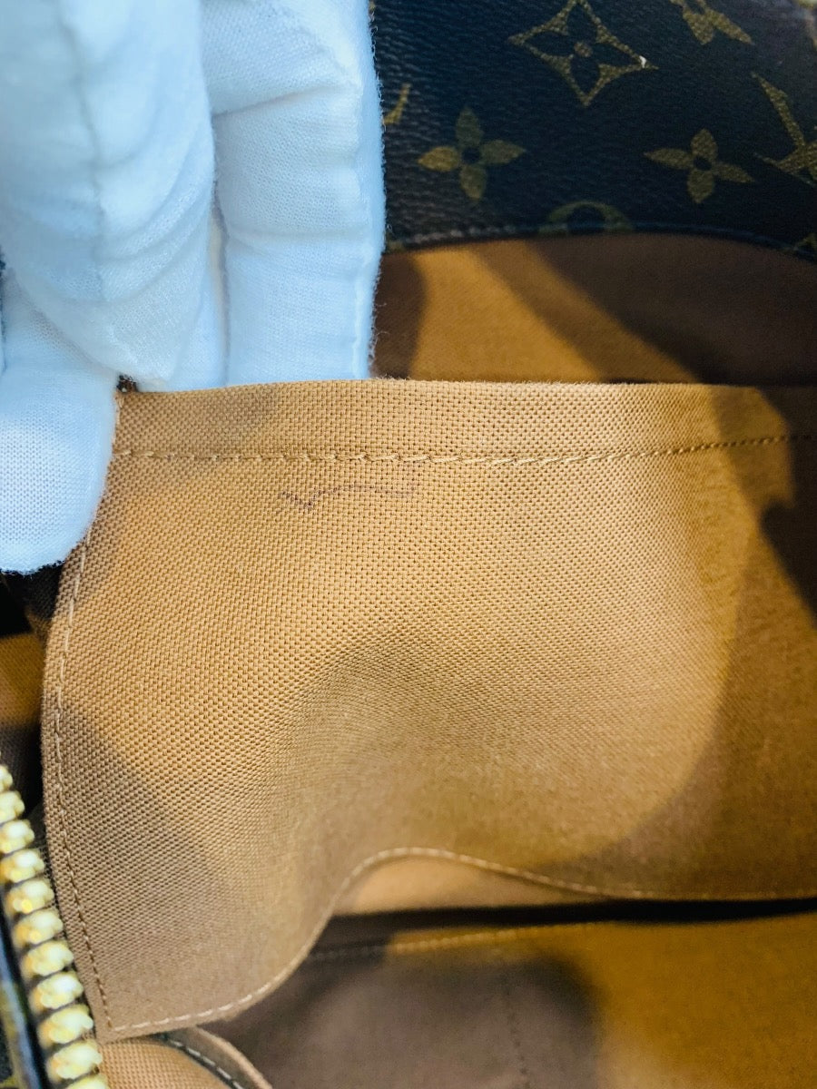 Louis Vuitton Sully MM Shoulder Handbag Monogram Canvas Brown