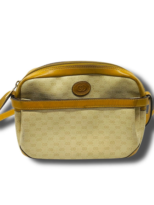 Gucci Micro GG Canvas Crossbody Shoulder Bag