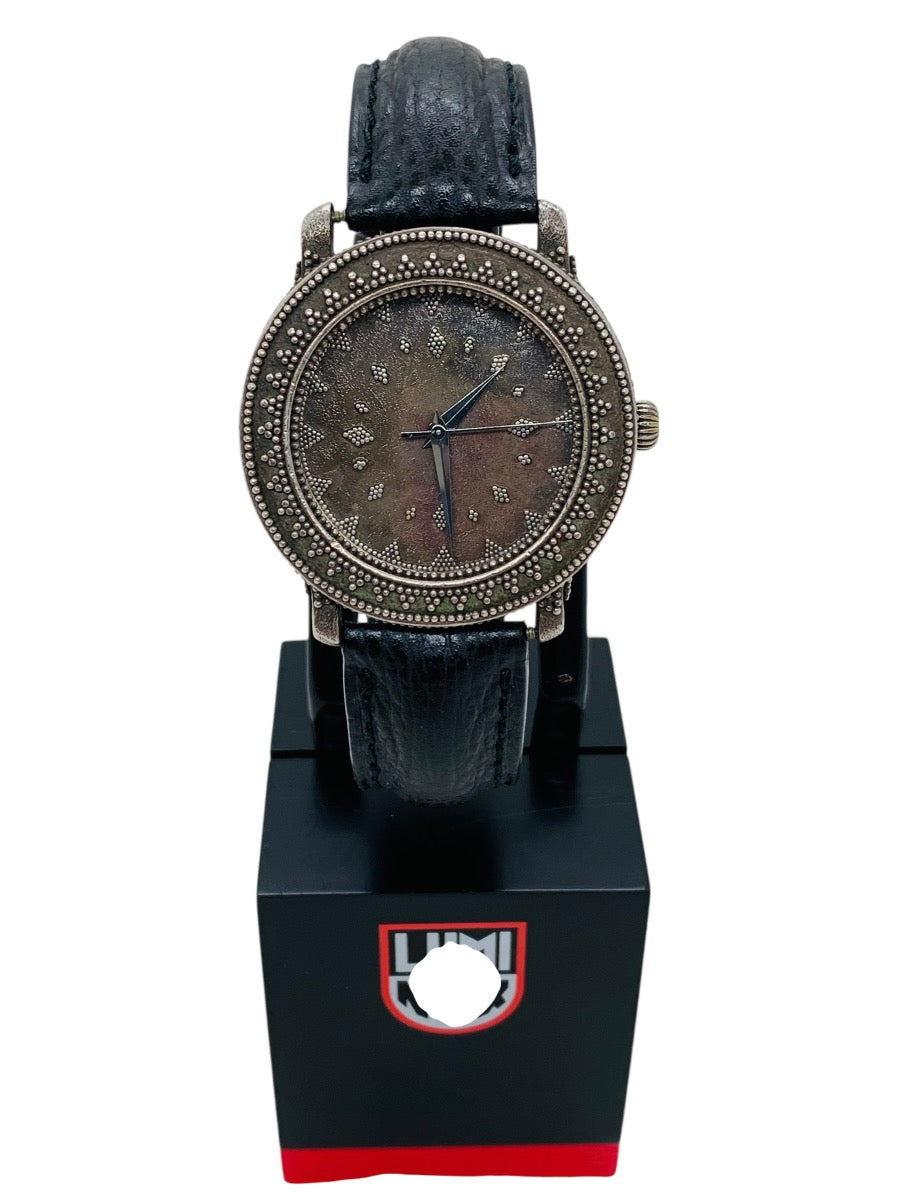 Vintage John Hardy Oxidized Sterling Silver Swiss Men's Watch (4874)