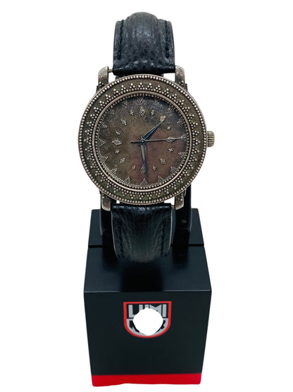 Vintage John Hardy Oxidized Sterling Silver Swiss Men's Watch (4874)