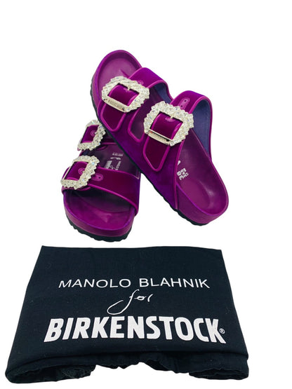 Manolo Blahnik for Birkenstock Arizona Fuschia | Size 38