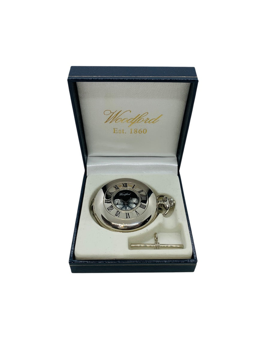 Woodford Half Hunter Pocket Watch, 17 Jewel Face