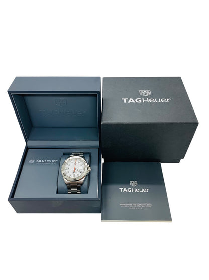 Tag Heuer Men's Aquaracer White Automatic Swiss Watch 43mm WAY2013 w/ Box