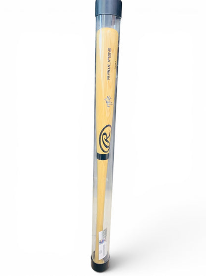 Mike Trout Signed Rawlings Pro Baseball Bat Wood - Includes Case