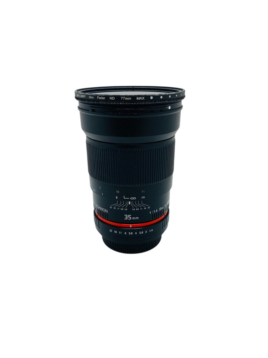 Rokinon 35mm 1:1.4 35mm AS UMC Lens for Canon EF w/ Filter