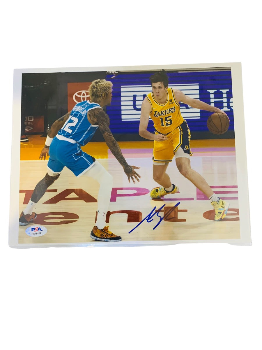 Autographed Austin Reaves Photo-PSA Graded (RG48429) -Lakers #15