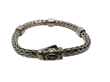 Phillip Gavriel Woven Sapphire Sterling Silver Bracelet 7.5"