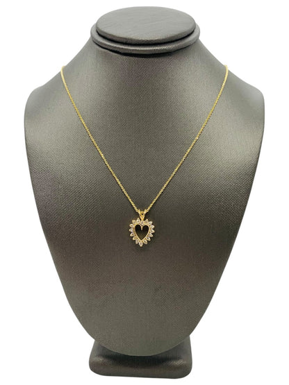 14K Yellow Gold Necklace w/ Pendant | 18" | 0.15 CTW | 3g