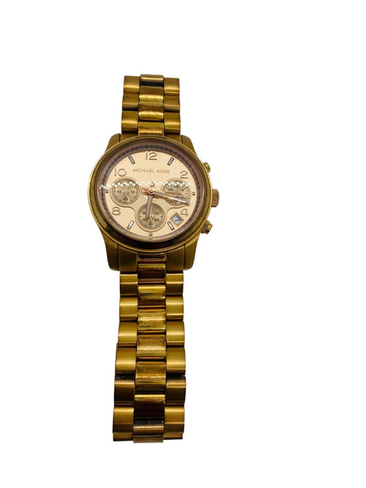 Michael Kors MK-5128 Gold Tone Quartz Chronograph Watch