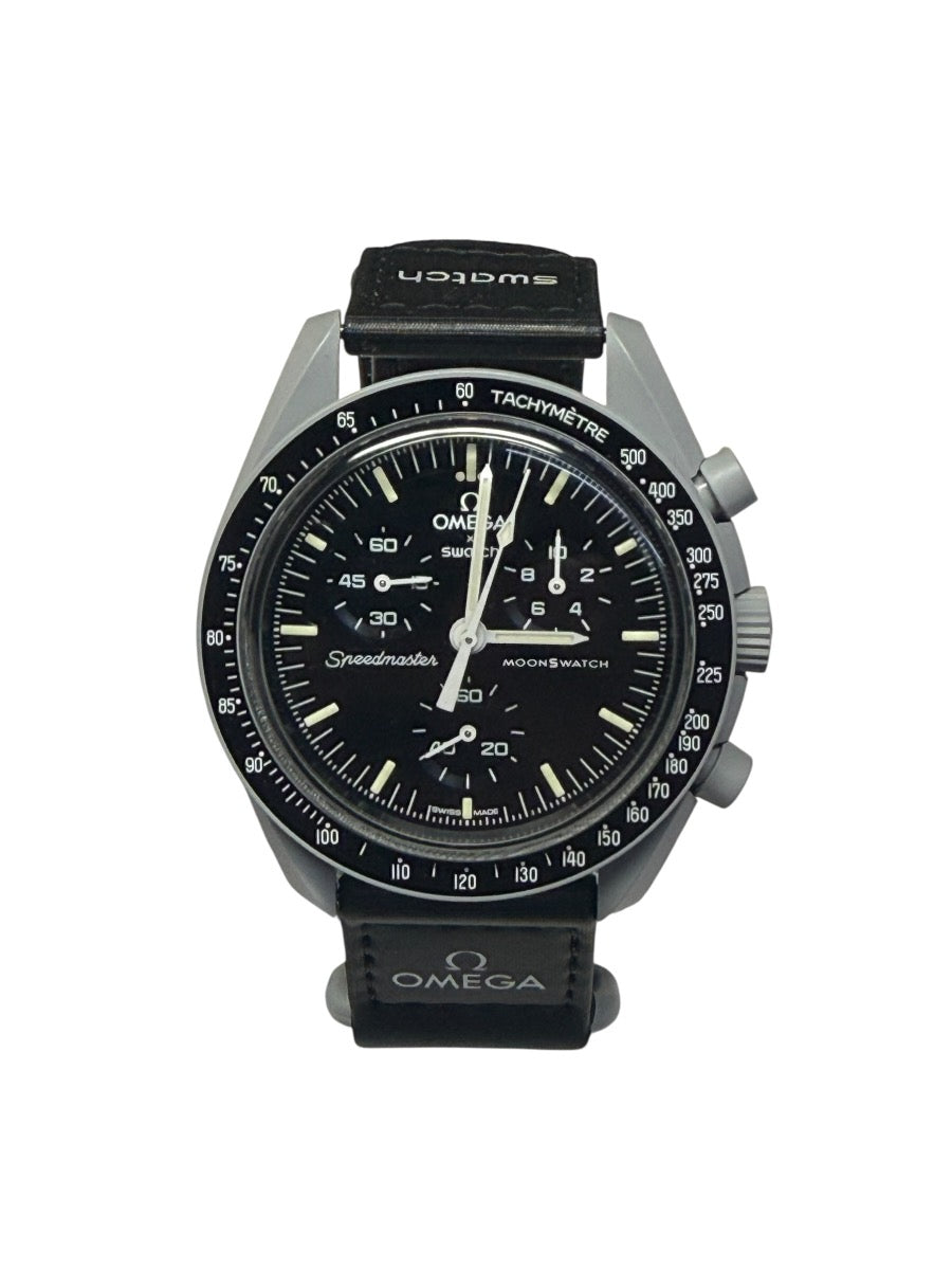 Omega Speedmaster Mission to the Moon Swatch Bioceramic 42mm S033M100