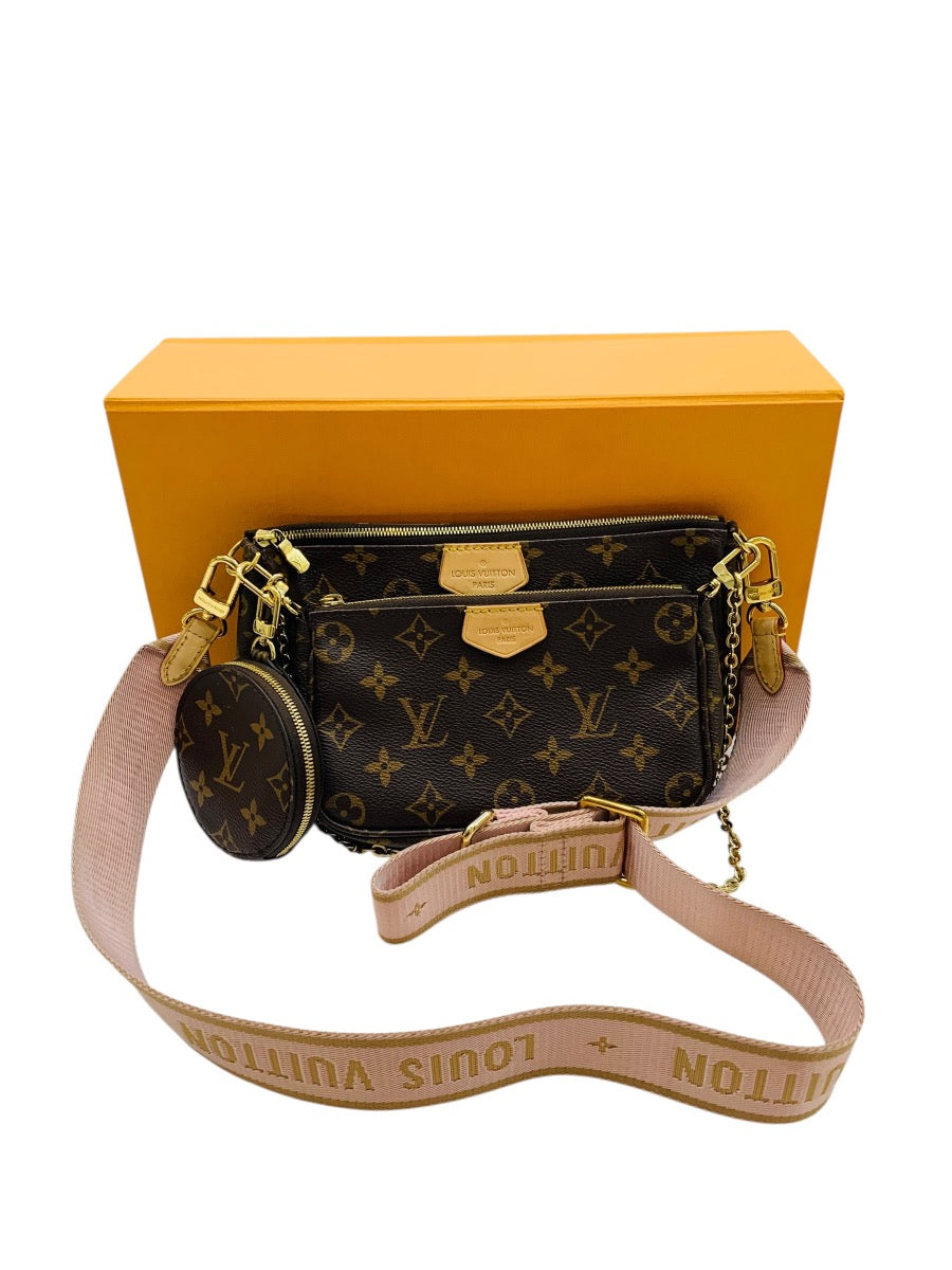 Louis Vuitton Multi Pochette Accessoires Shoulder Bag Canvas Brown USA