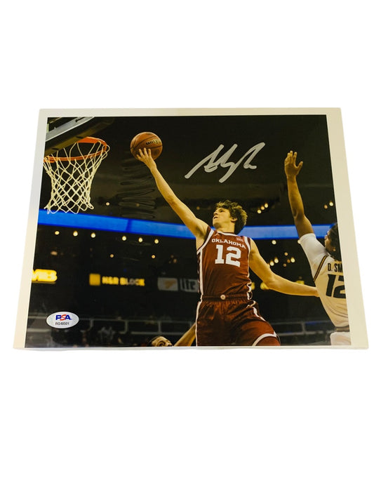 Autographed Austin Reaves Photo-PSA Graded (RG48501) -Oklahoma #12